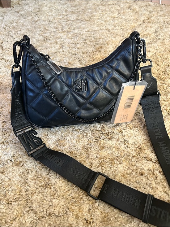 Steve Madden Handbags - Steve Madden BPauli SM Black Quilted Crossbody Bag Purse